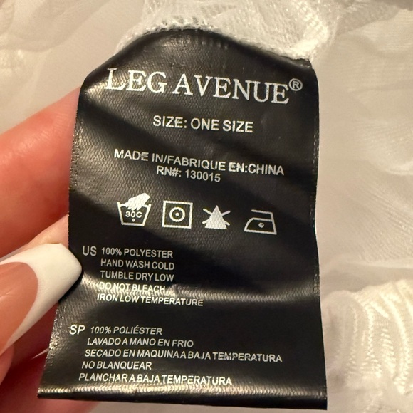 NWT Leg Avenue White Puffy Chiffon Mini Petticoat - Picture 6 of 8